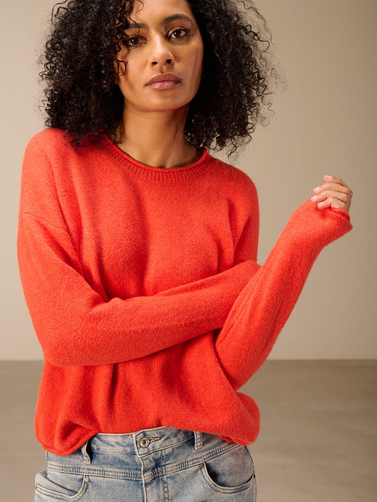 Pullover mit Rundauschnitt