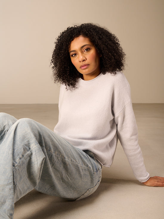 Maglione con scollo rotondo