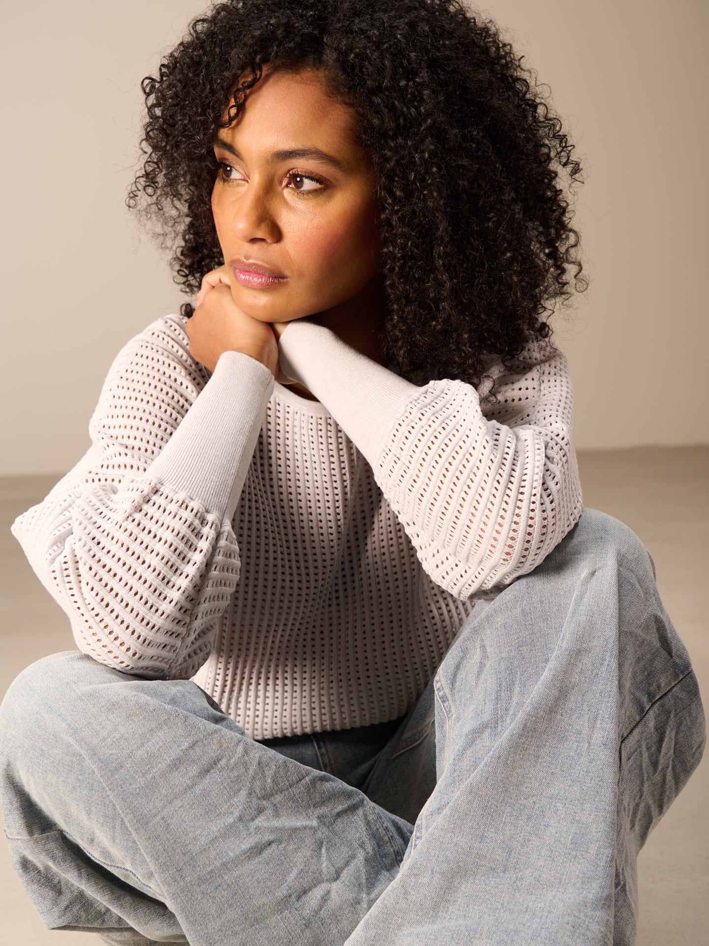 Maglione in maglia con motivo