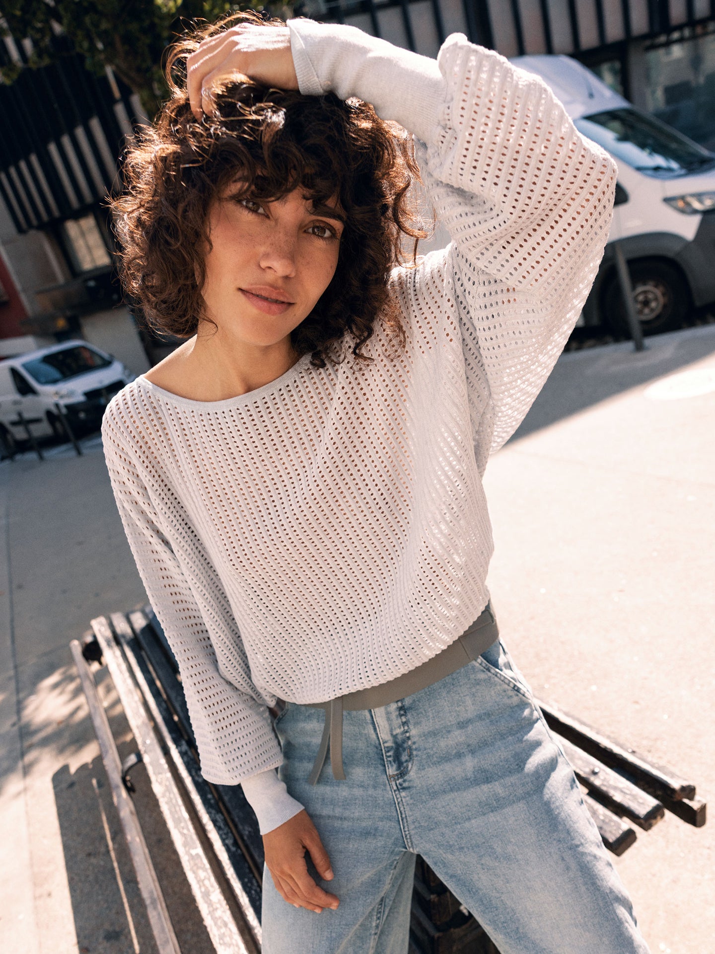 Maglione in maglia con motivo