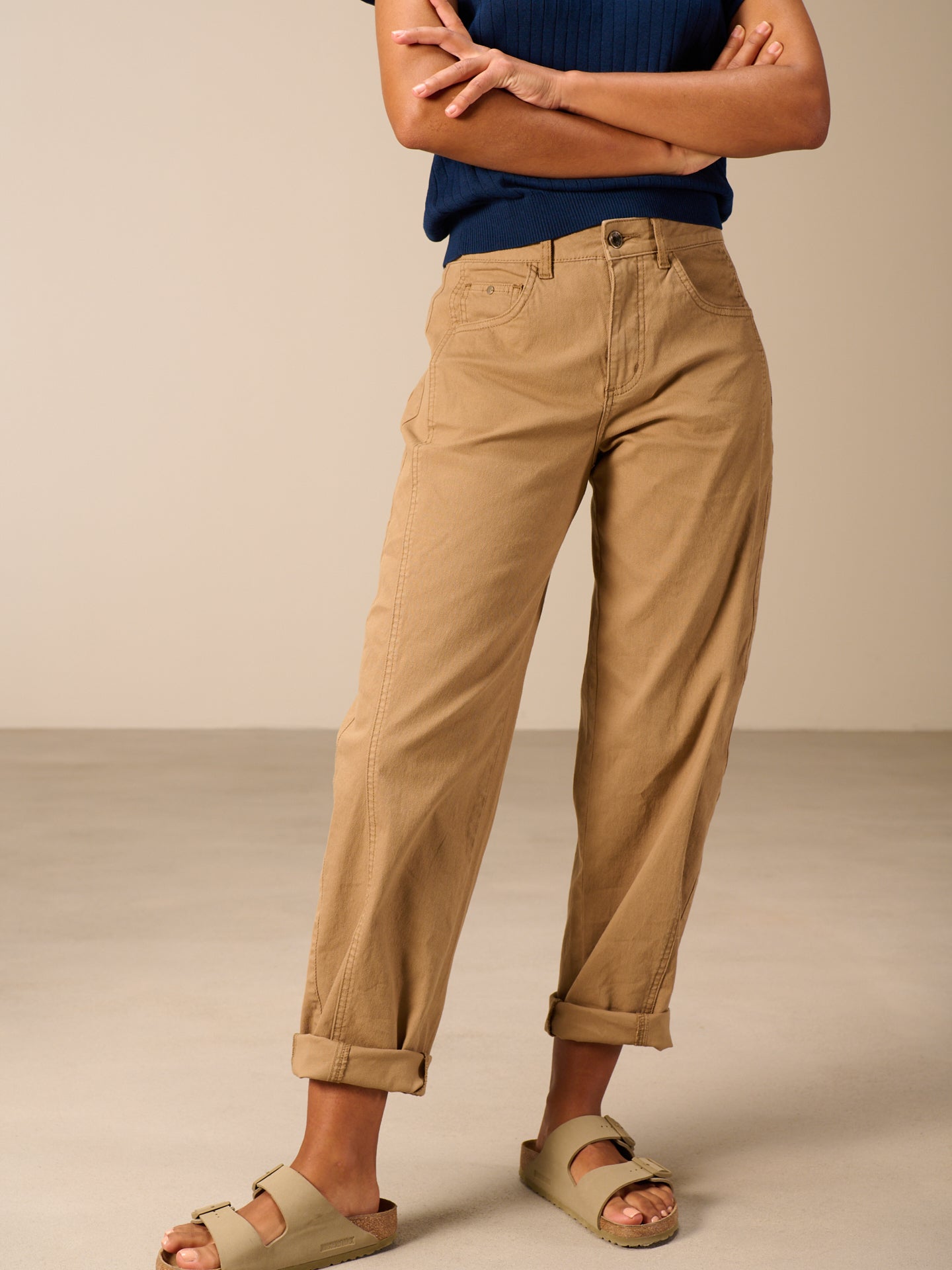 Pantaloni barrel fit