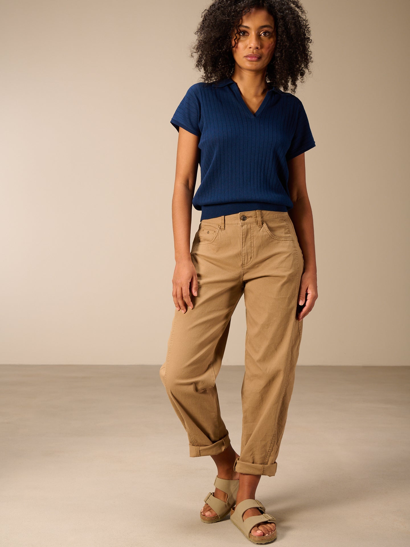 Pantaloni barrel fit
