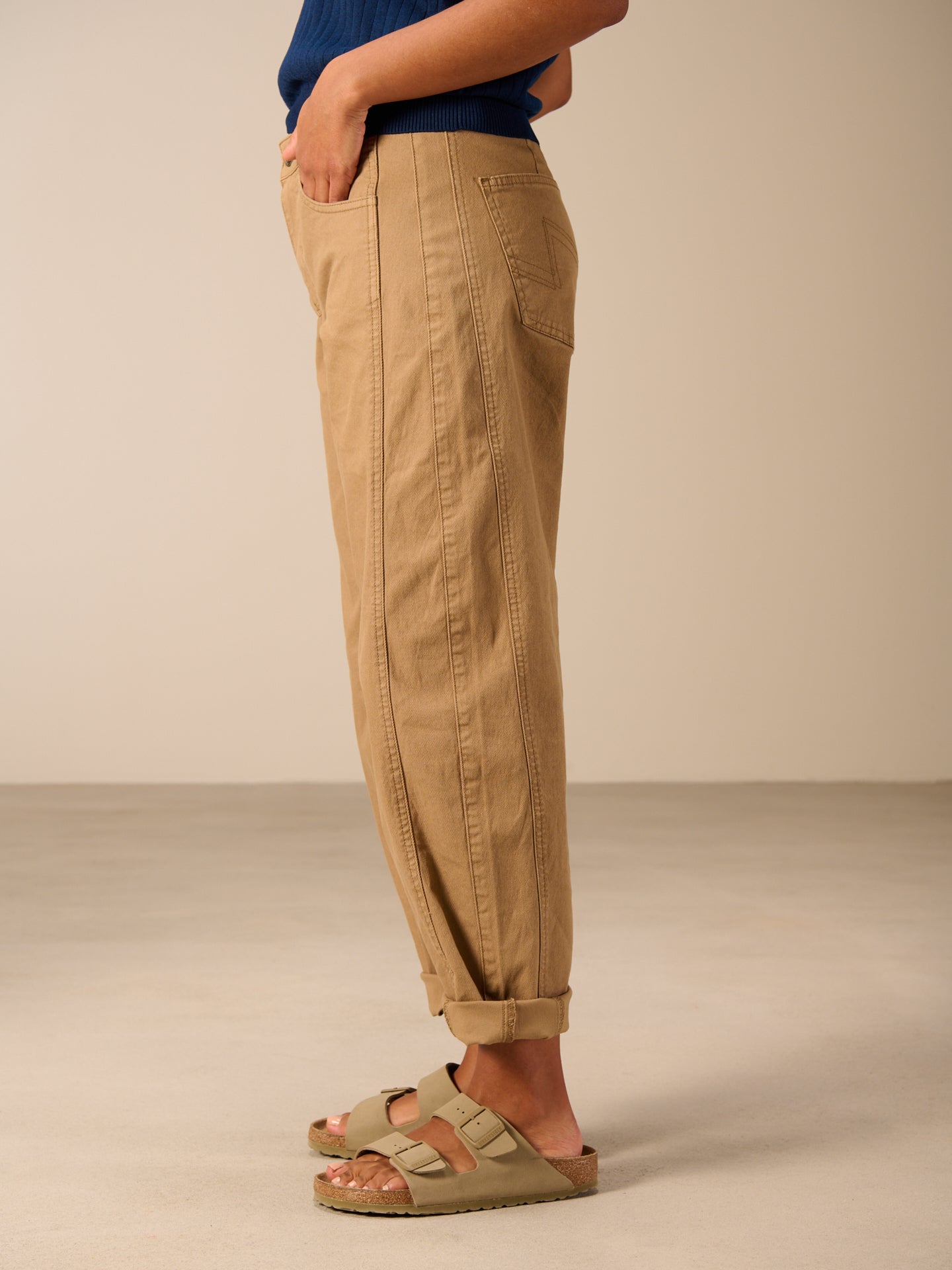 Pantaloni barrel fit