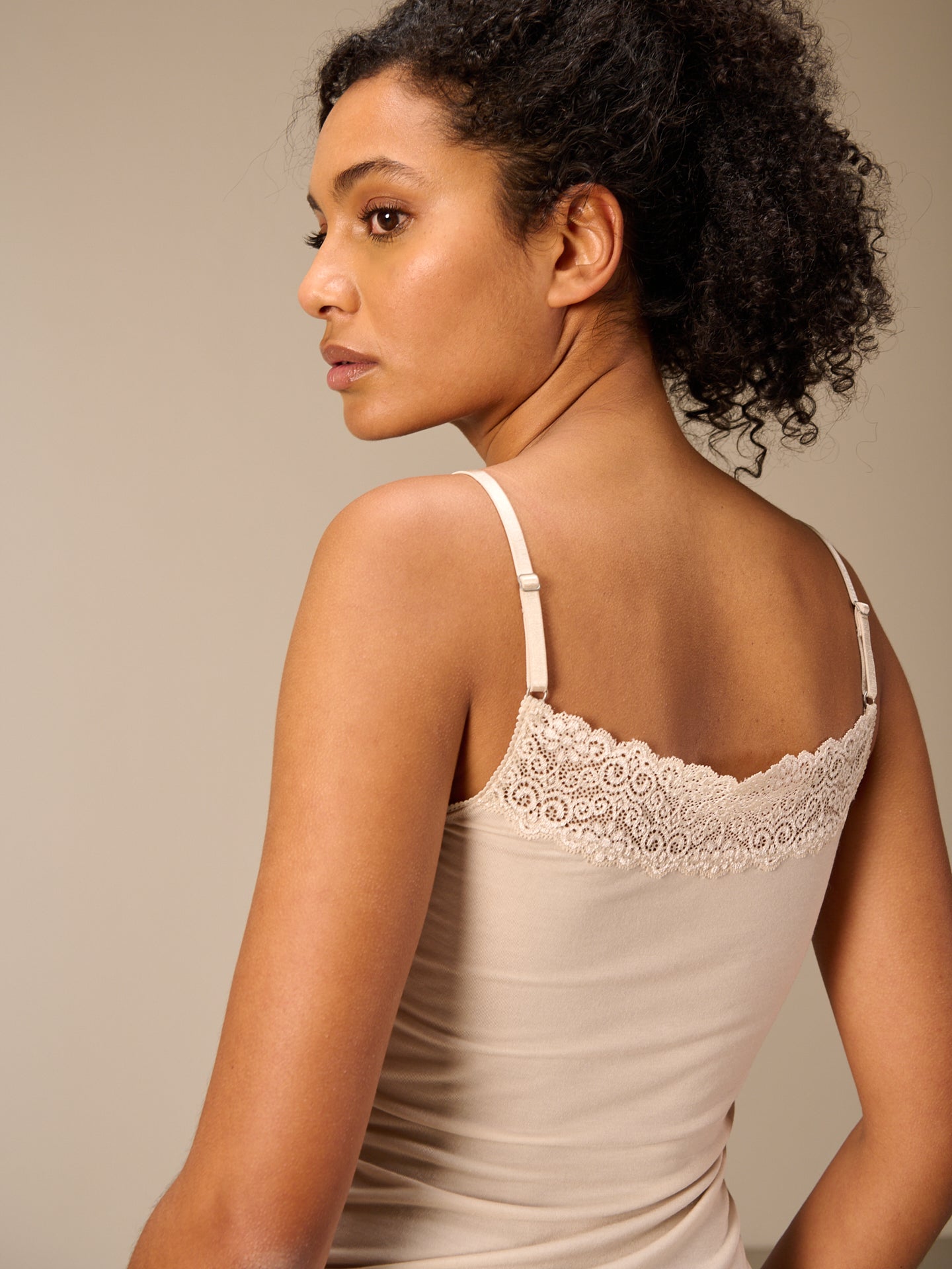 Top with lace insert