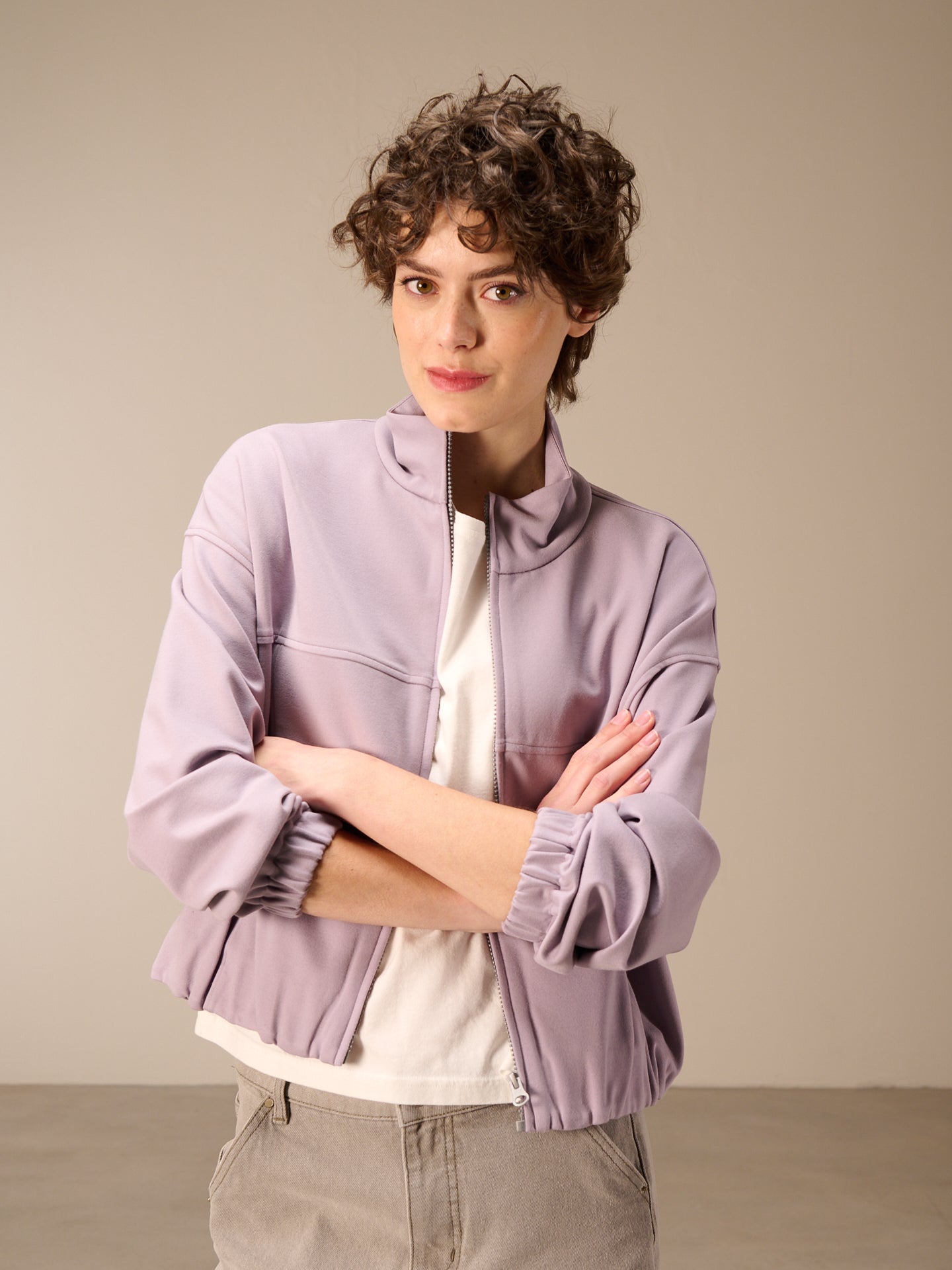 Sweatjacke mit Reissverschluss