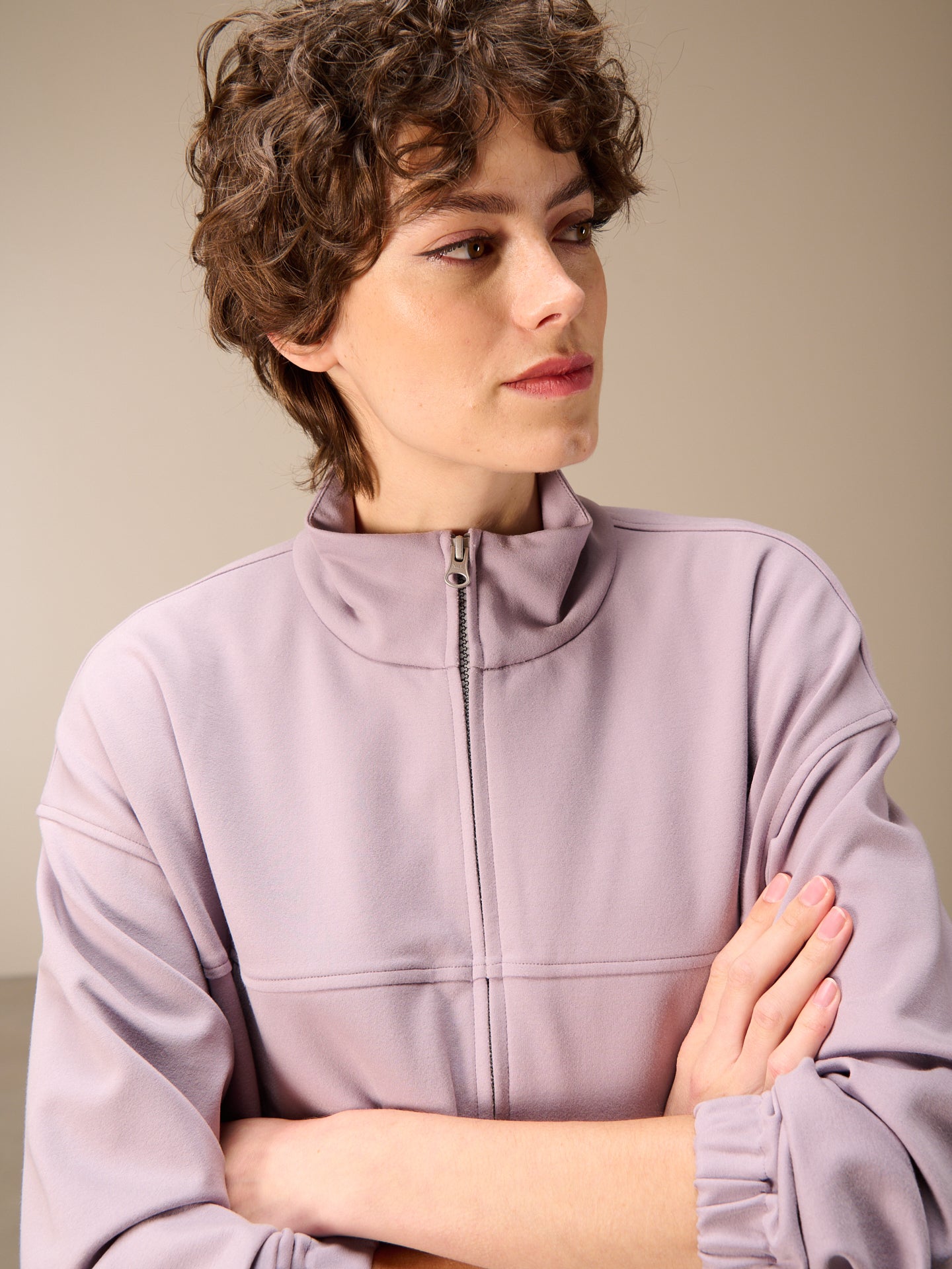 Sweatjacke mit Reissverschluss