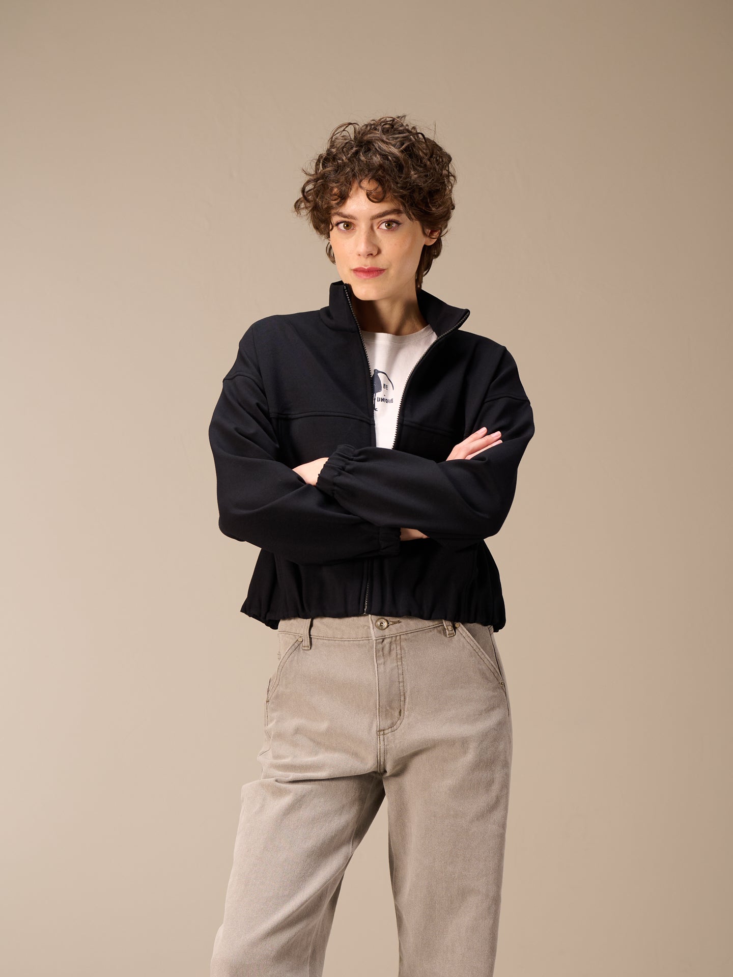 Sweatjacke mit Reissverschluss