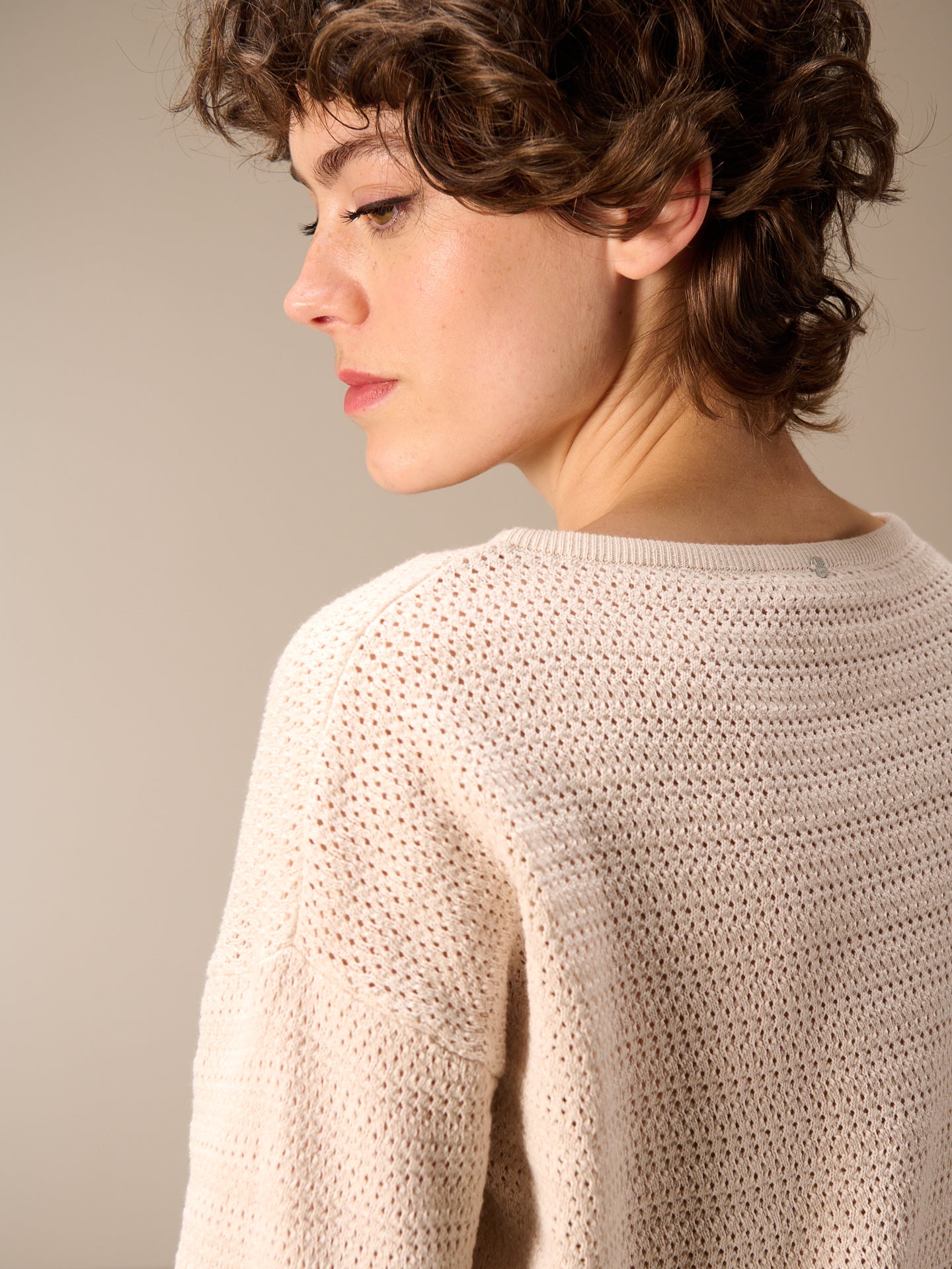 Knitted sweater with pattern