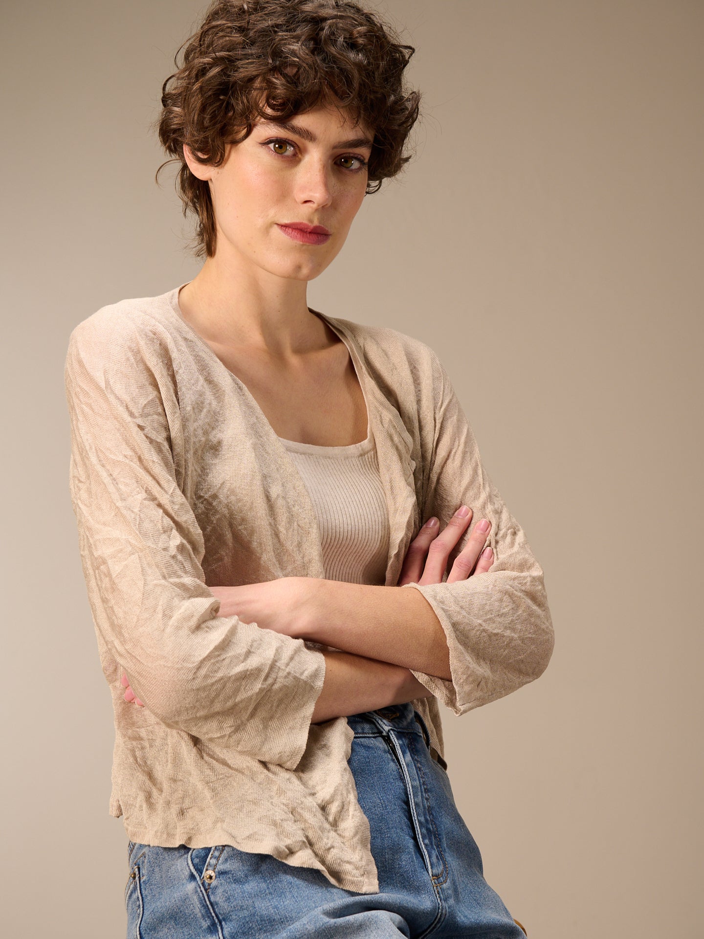 Feinstrickjacke