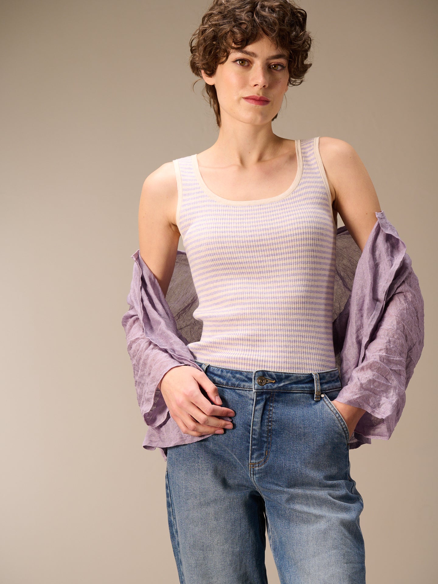 Feinstrickjacke