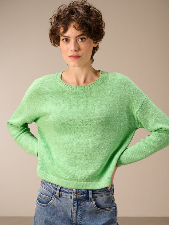 Maglione con scollo rotondo