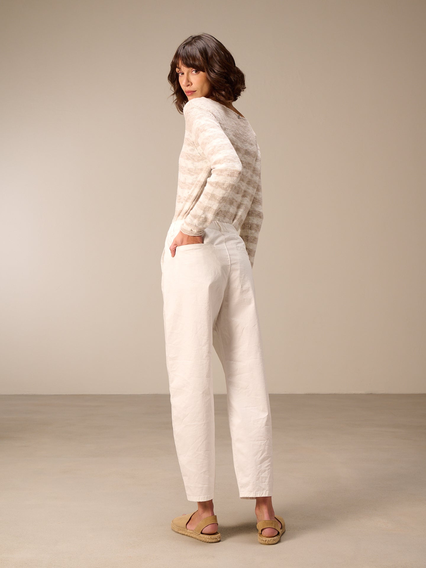 Pantaloni barrel fit