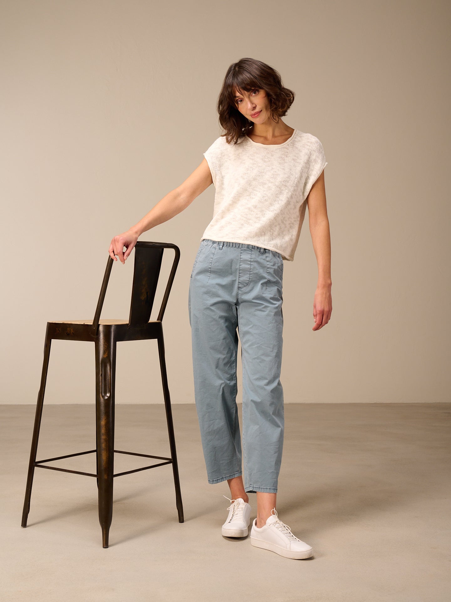 Pantaloni barrel fit