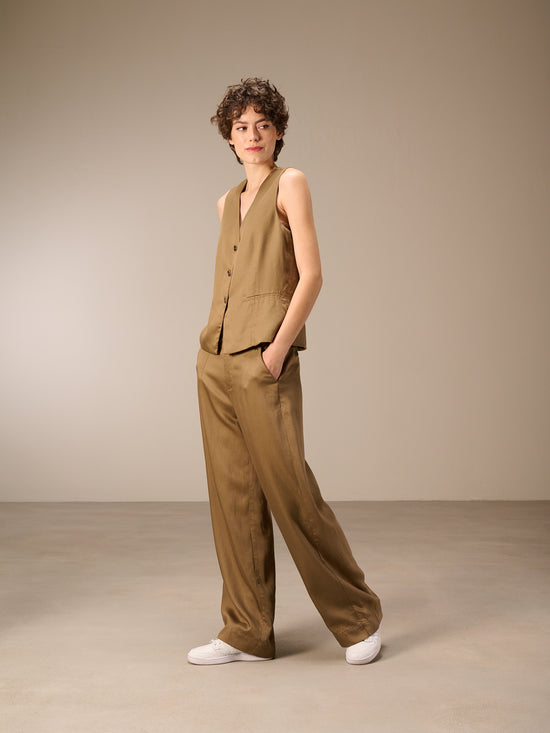 Pantaloni wide leg