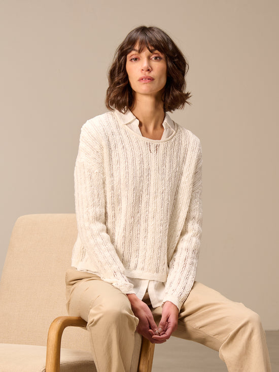 Maglione a maglia larga