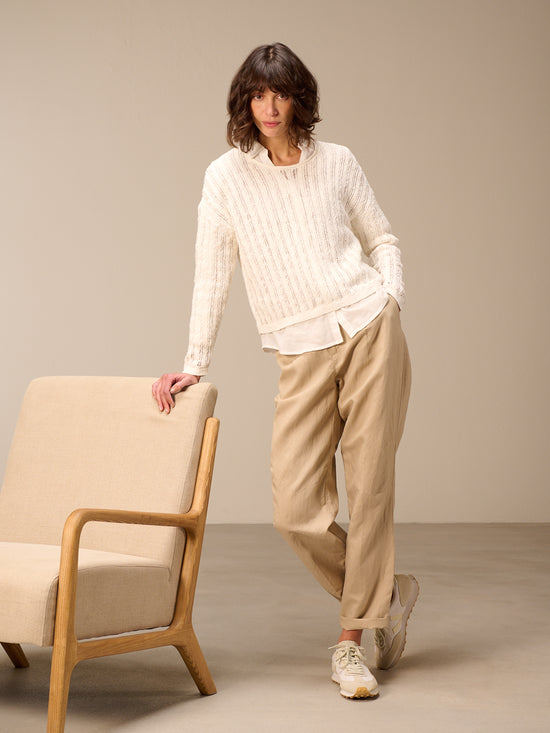 Maglione a maglia larga