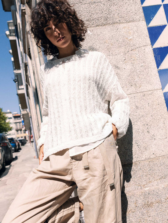 Maglione a maglia larga