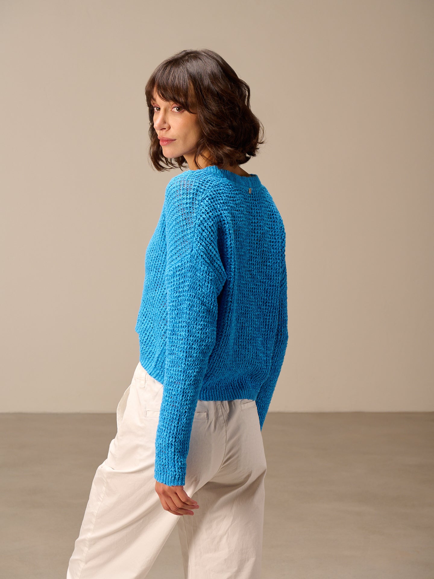 Giacca in maglia con scollo a V