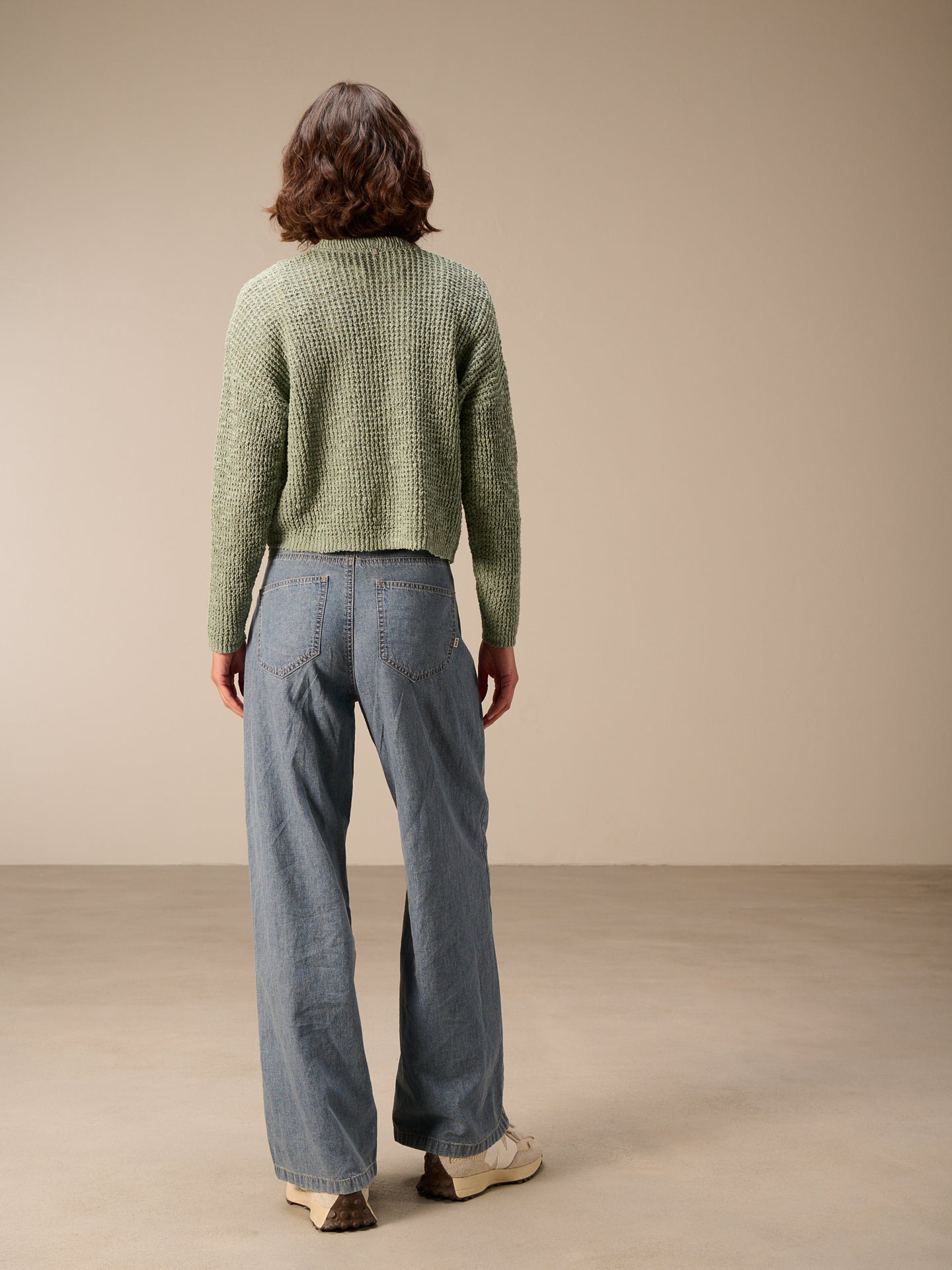 Giacca in maglia con scollo a V