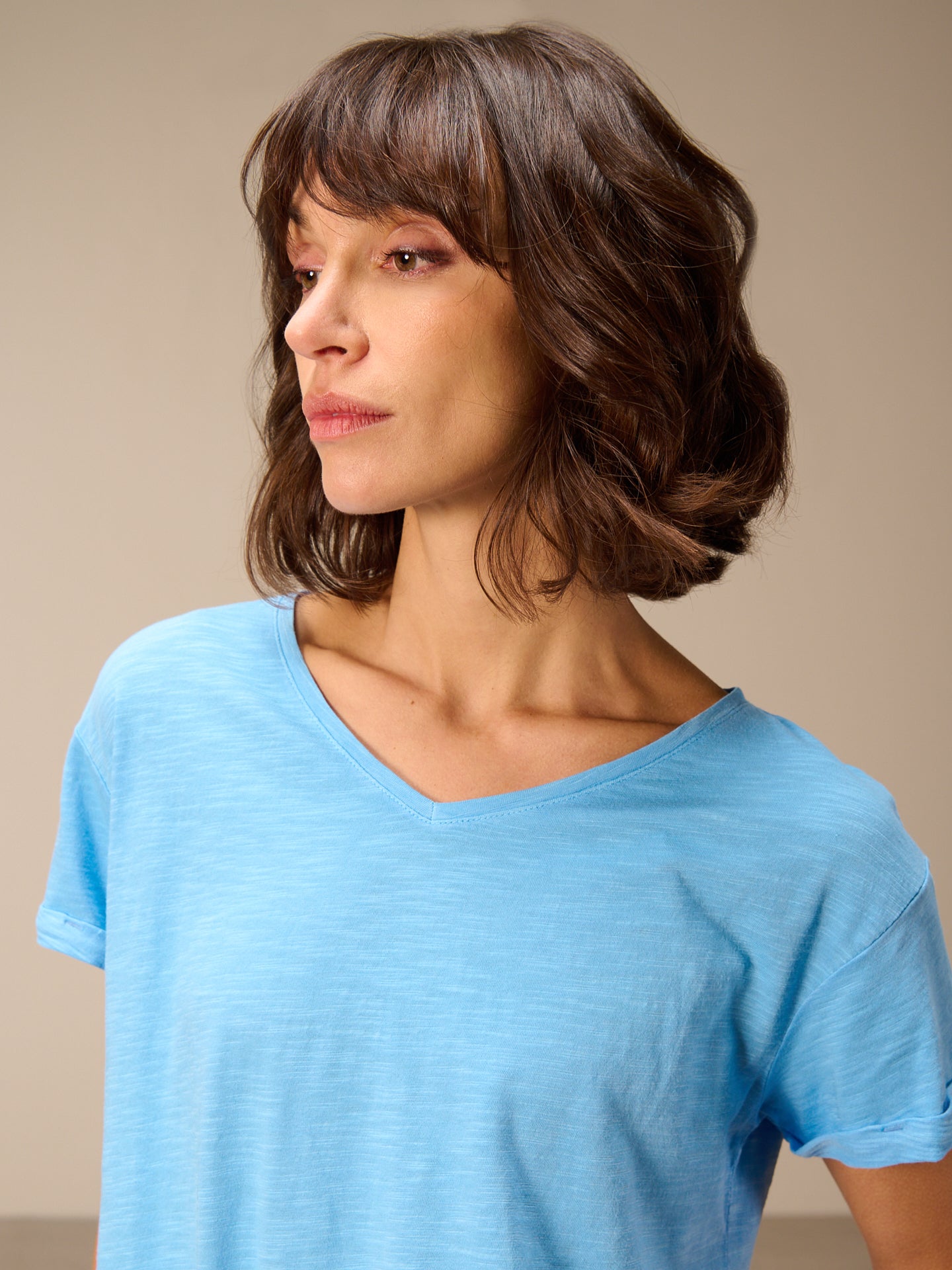 Shirt mit V-Ausschnitt