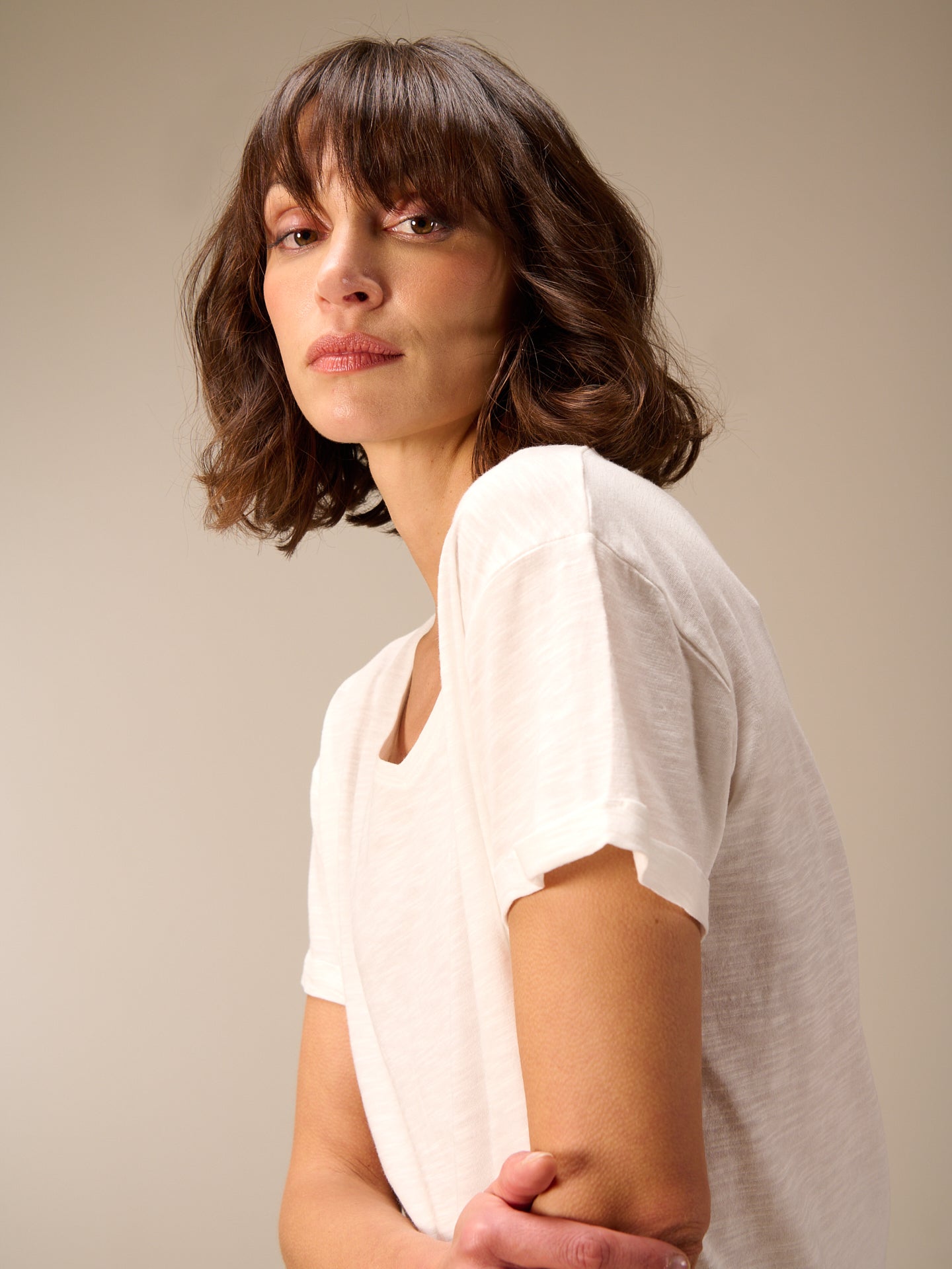 Maglietta con scollo a V