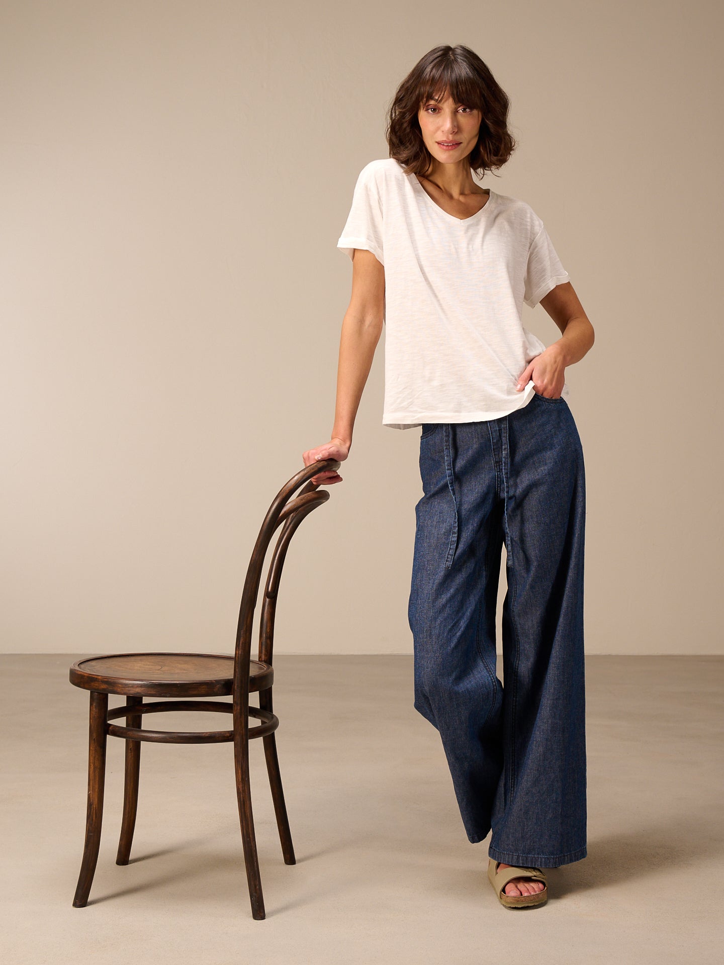 Maglietta con scollo a V