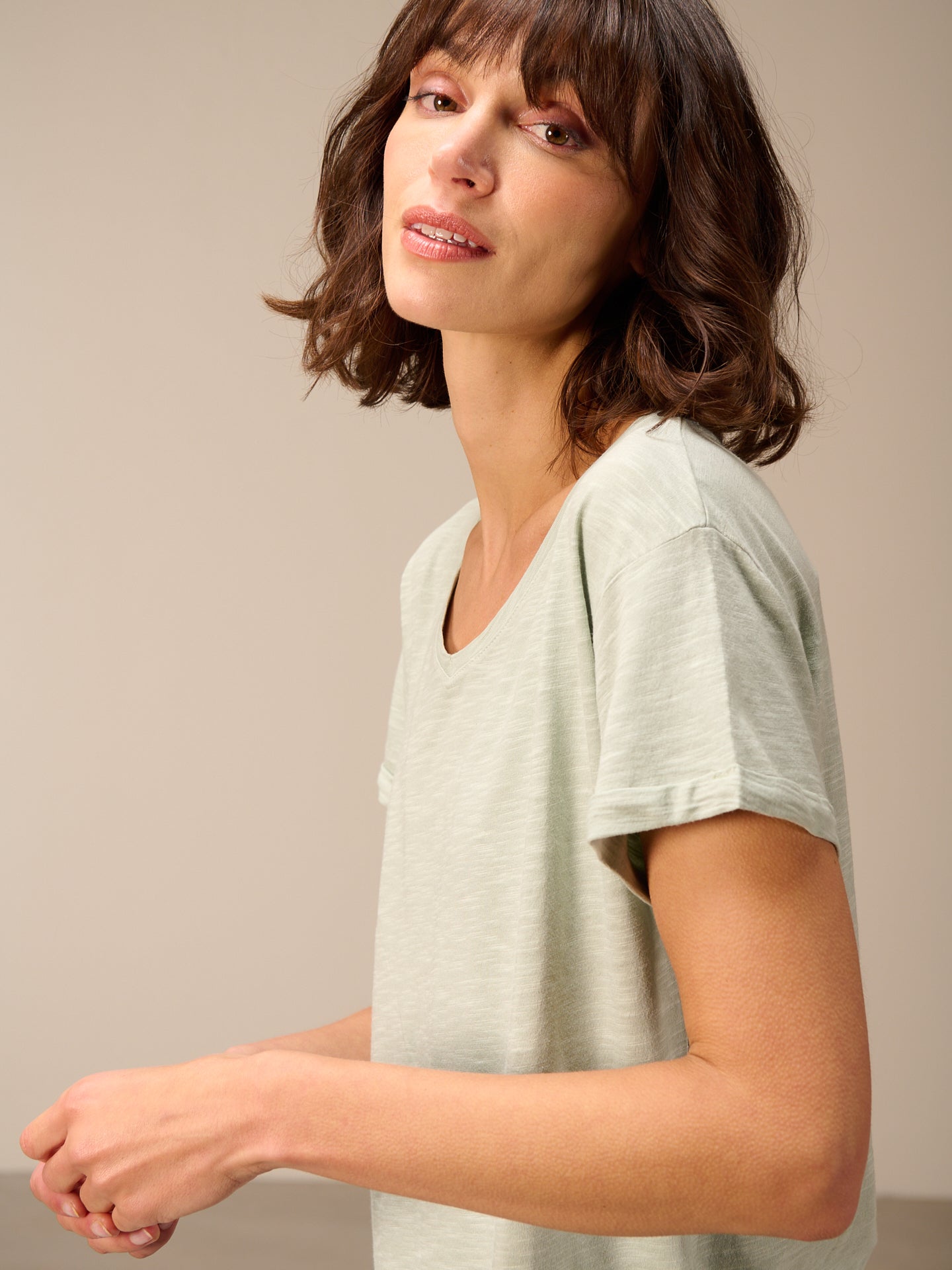 Maglietta con scollo a V