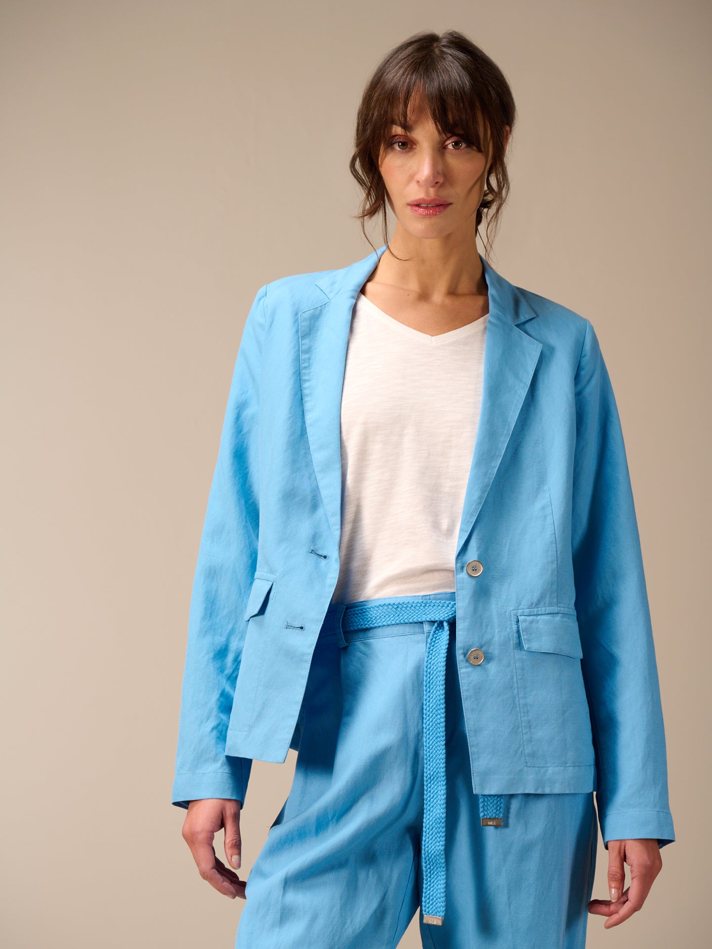 Blazer con colletto a revers