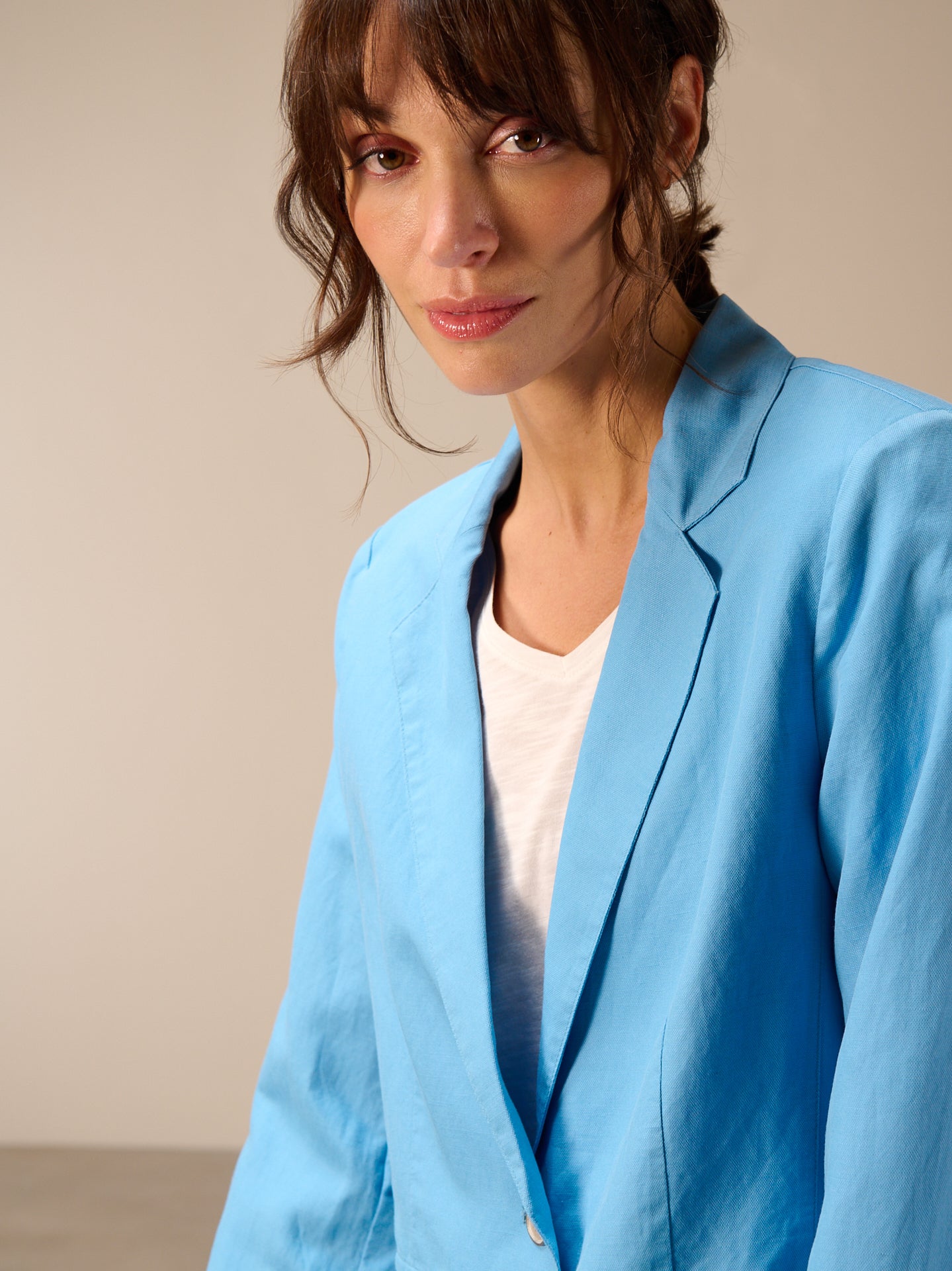 Blazer con colletto a revers