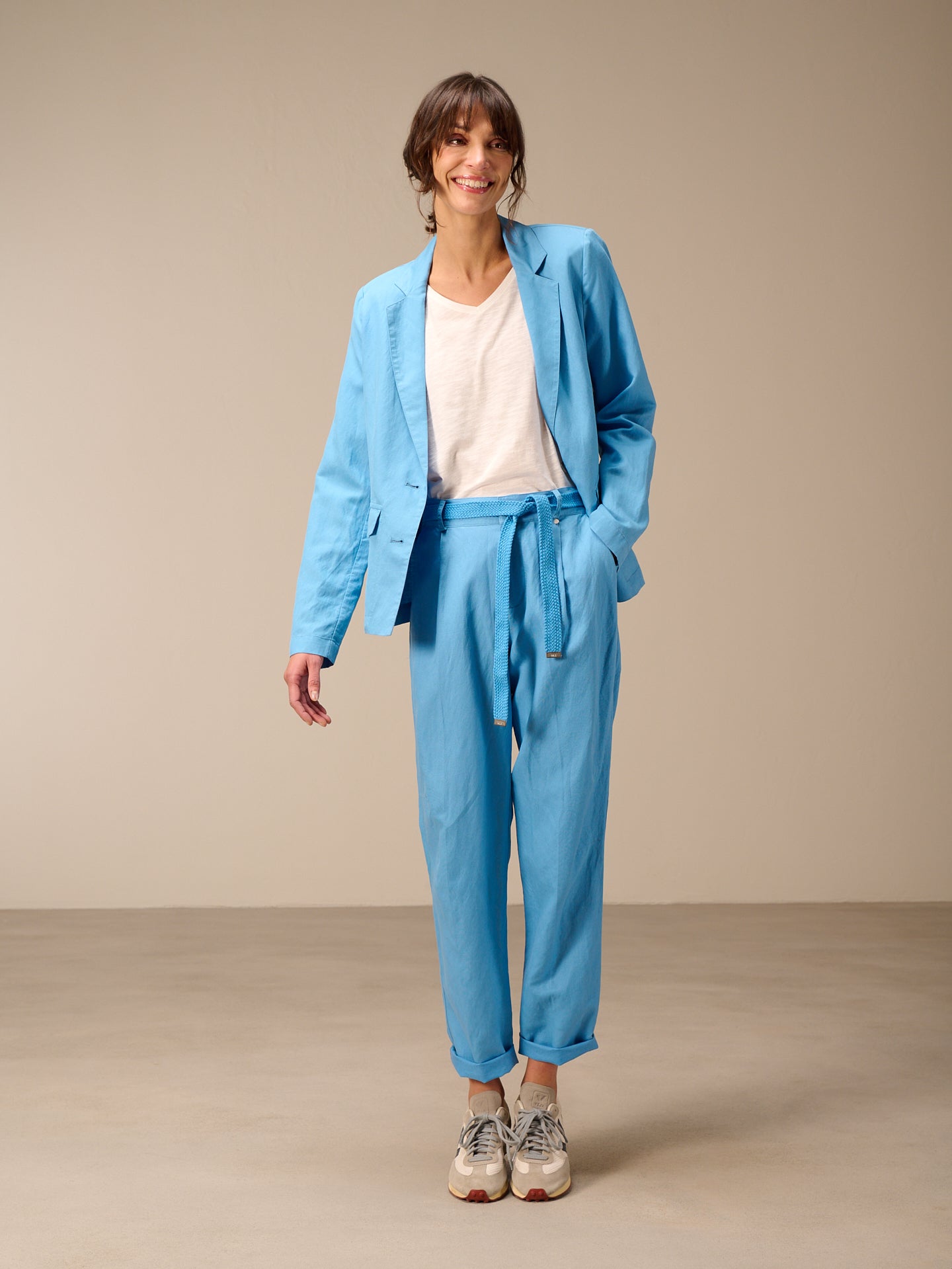 Blazer con colletto a revers