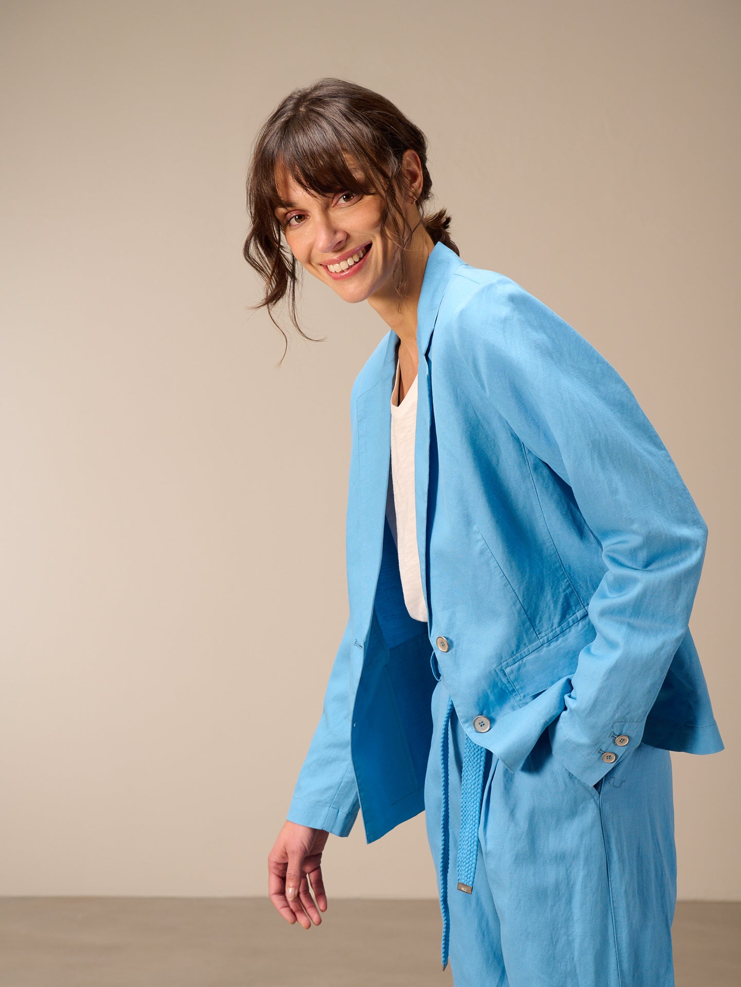 Blazer con colletto a revers