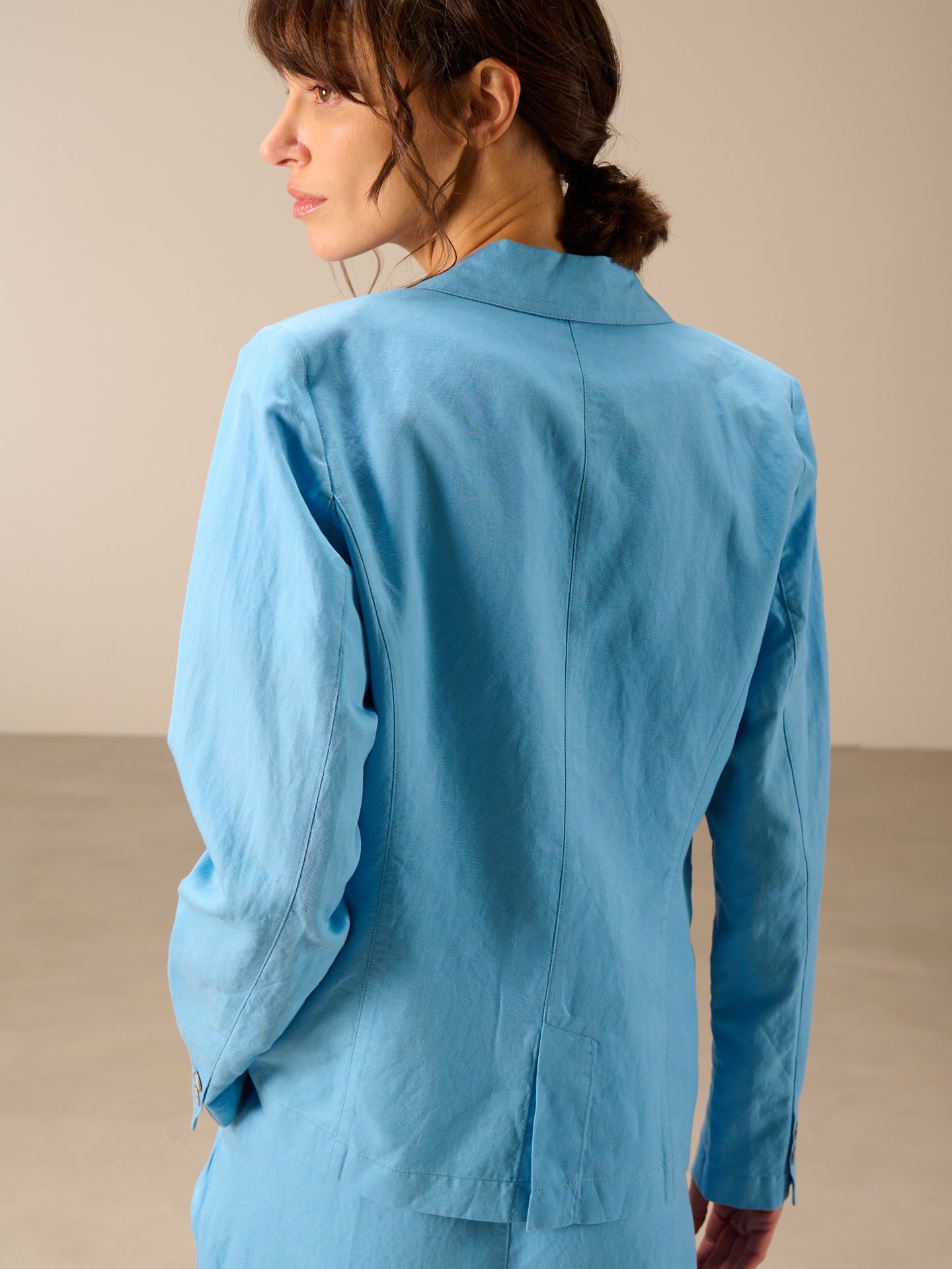 Blazer con colletto a revers