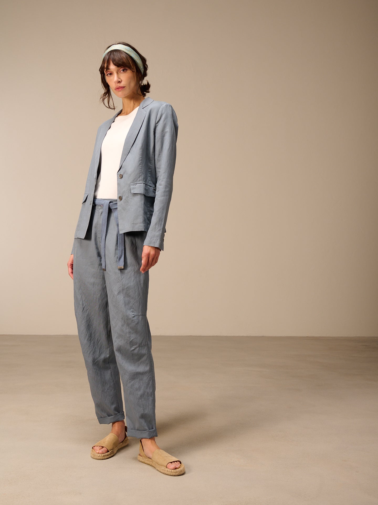 Blazer con colletto a revers