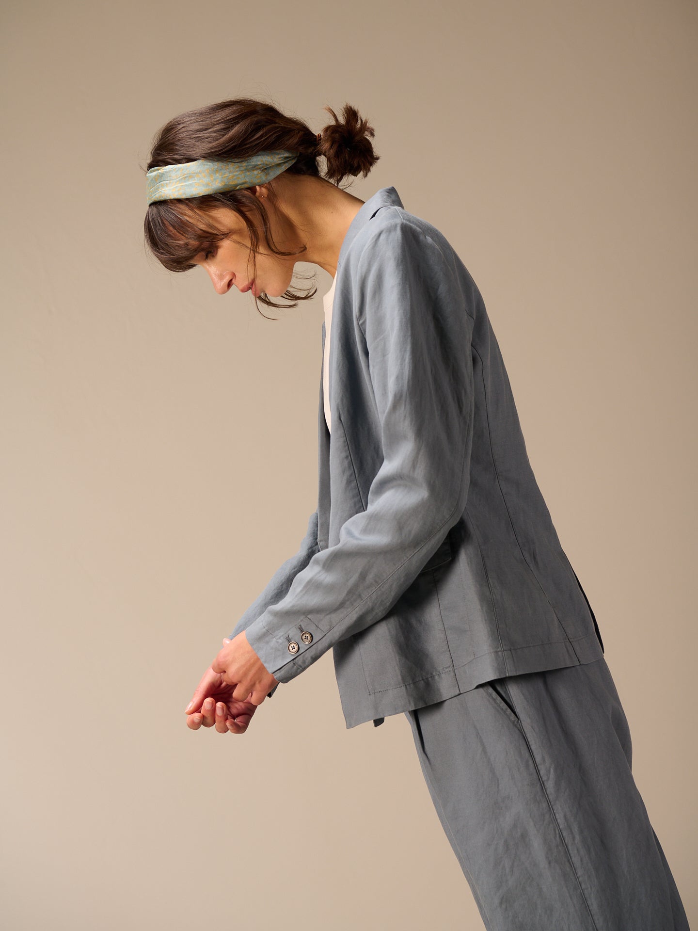 Blazer con colletto a revers