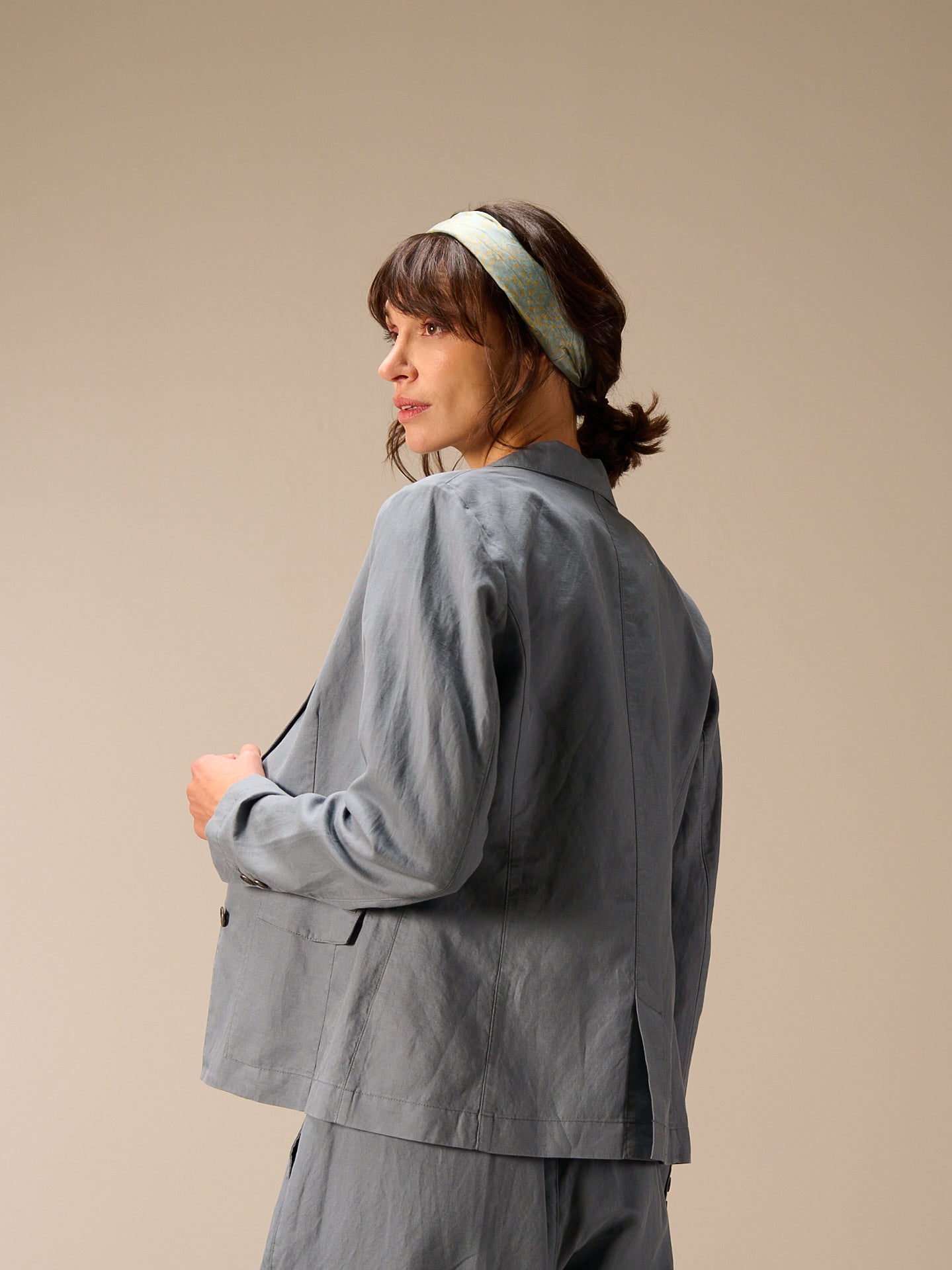 Blazer con colletto a revers