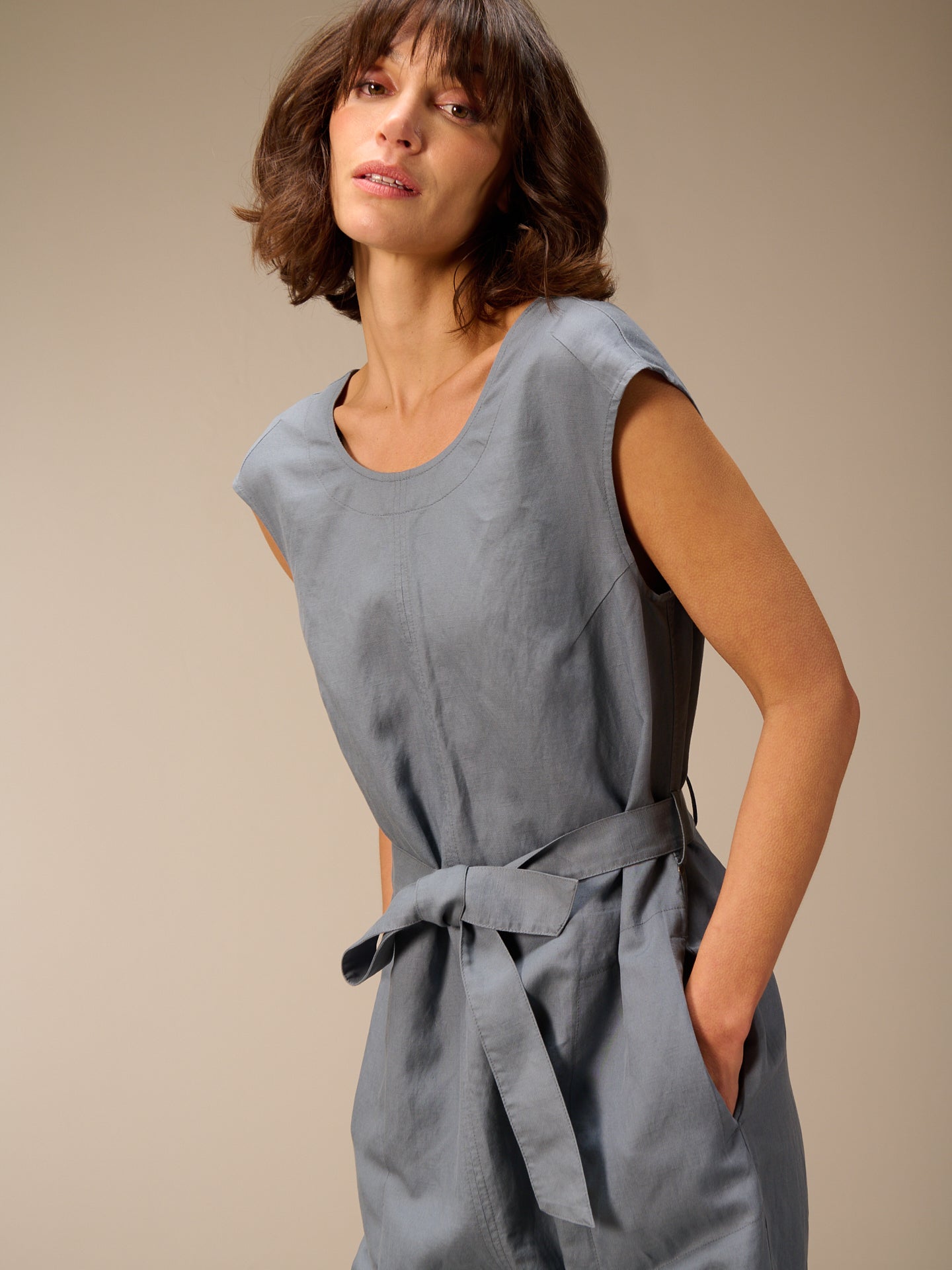 Jumpsuit with belt