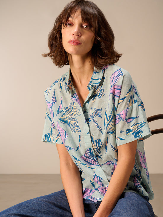 Blusa a maniche corte