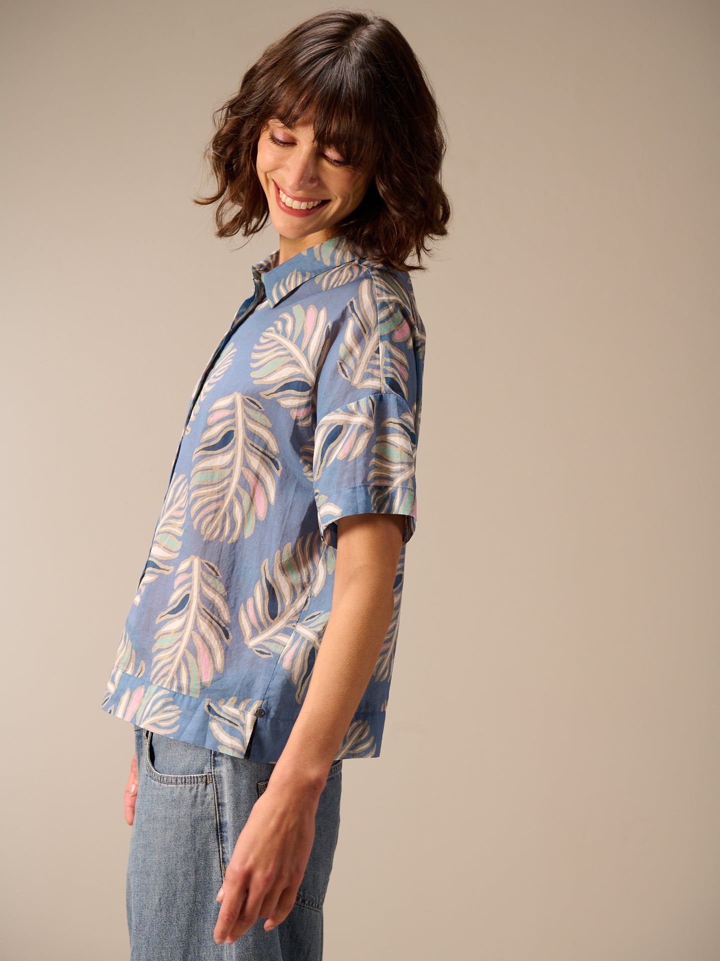 Blusa a maniche corte