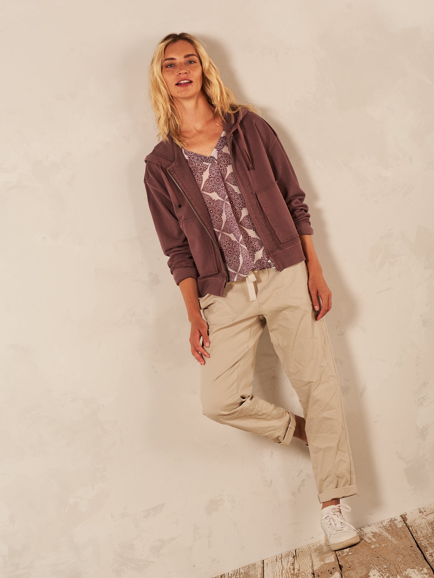 Bluse mit V-Ausschnitt