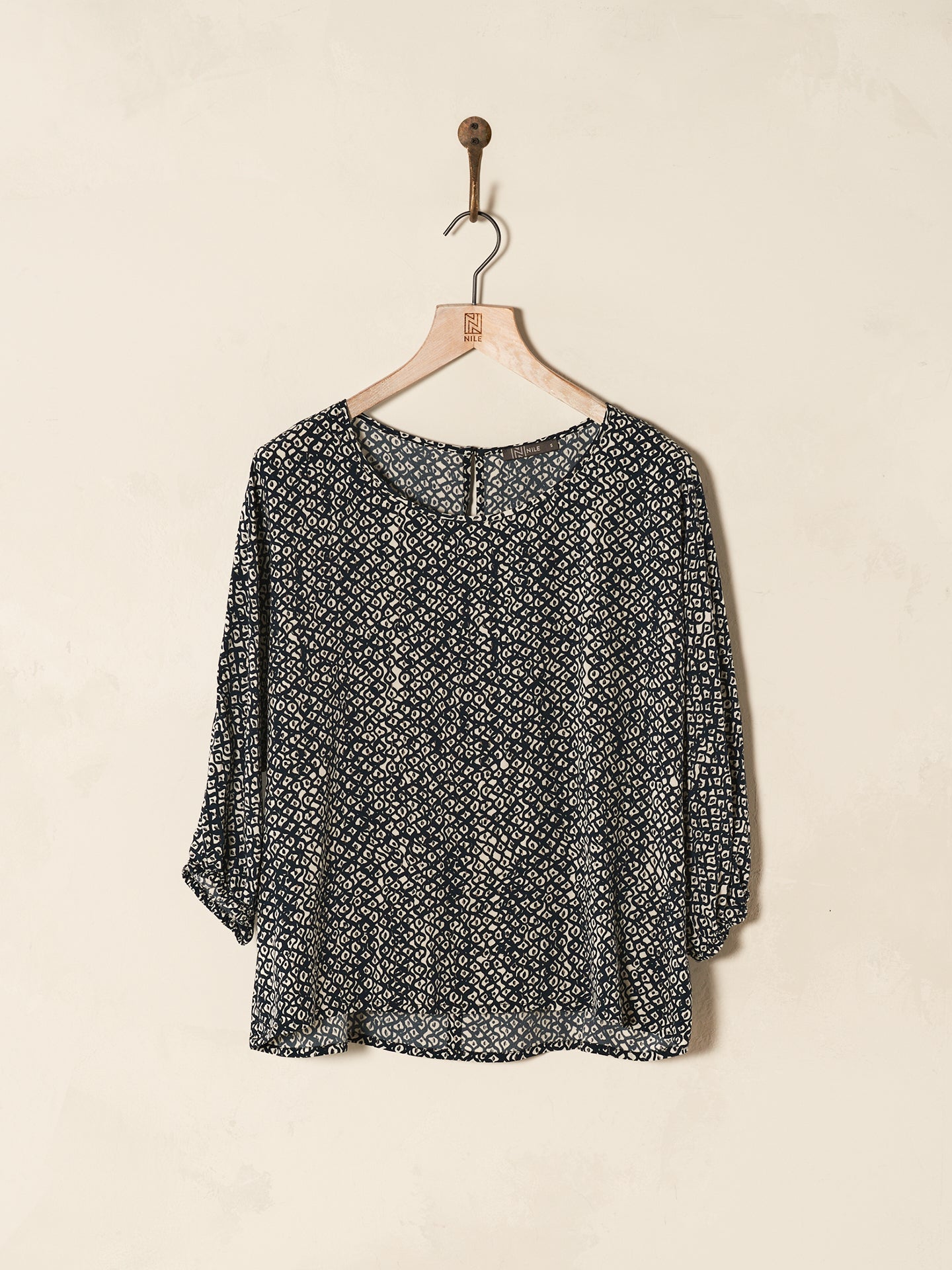 Bluse mit Druck