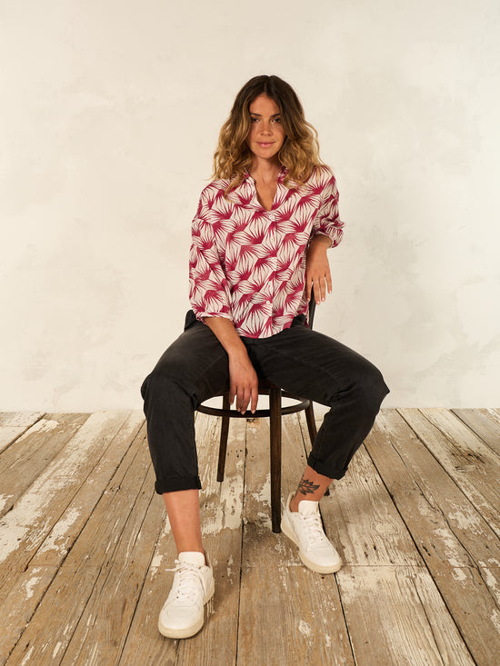 Bluse mit Druck