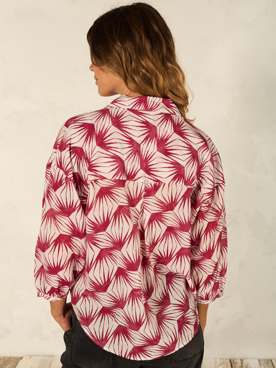 Bluse mit Druck