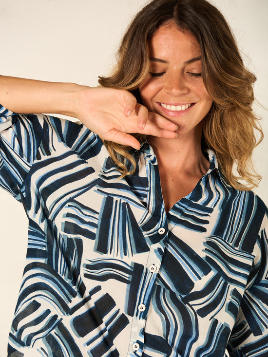 Bluse mit Druck