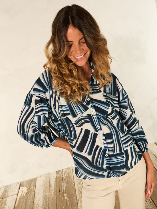 Bluse mit Druck