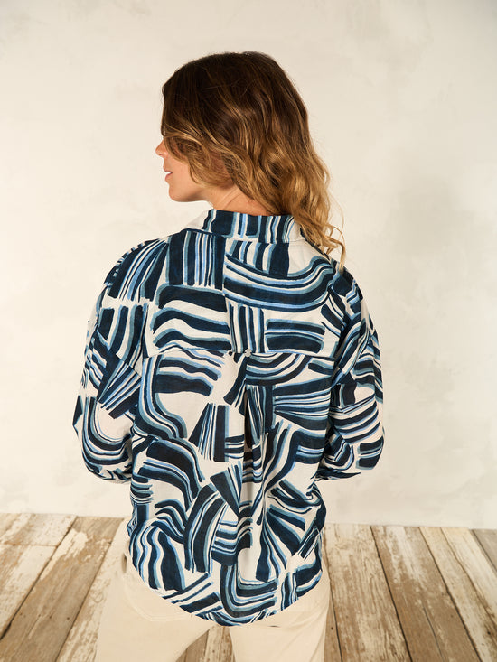 Bluse mit Druck