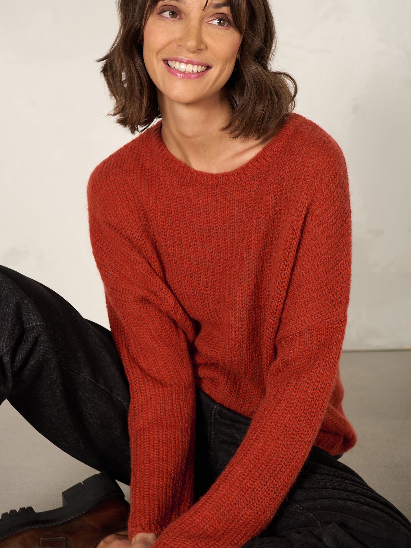 Pullover mit Rundauschnitt
