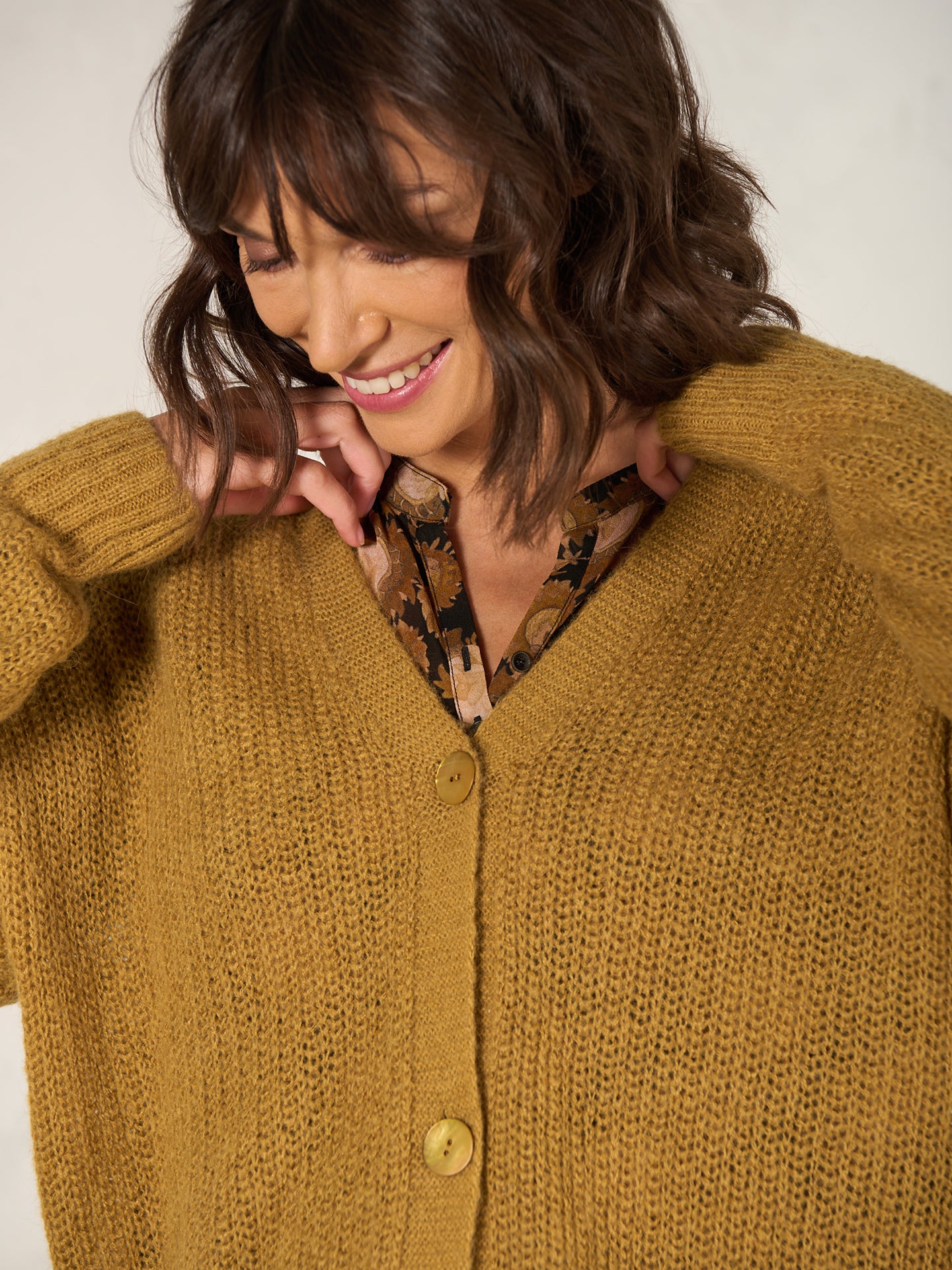 Strickjacke mit Knopfverschluss