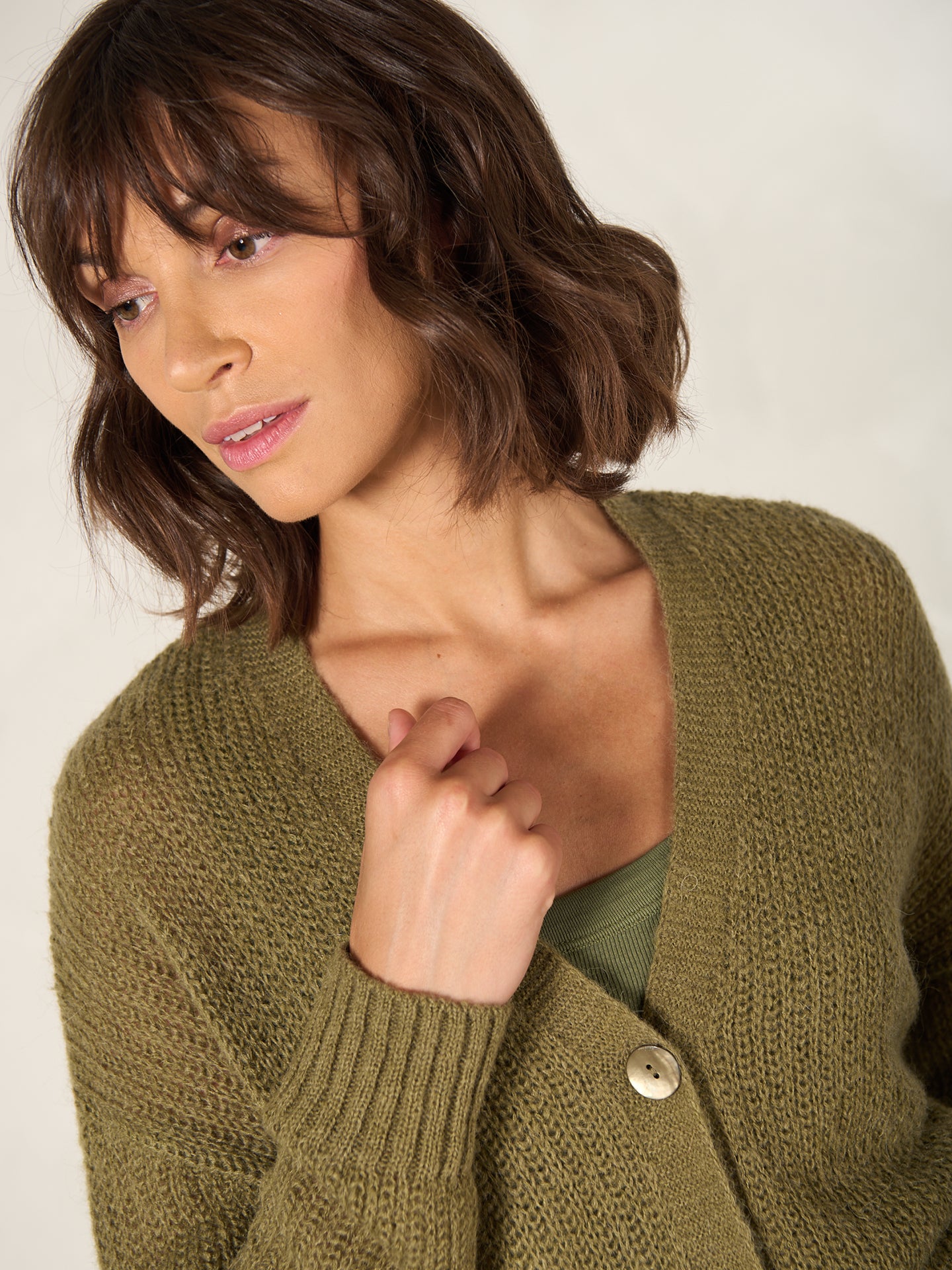 Strickjacke mit Knopfverschluss
