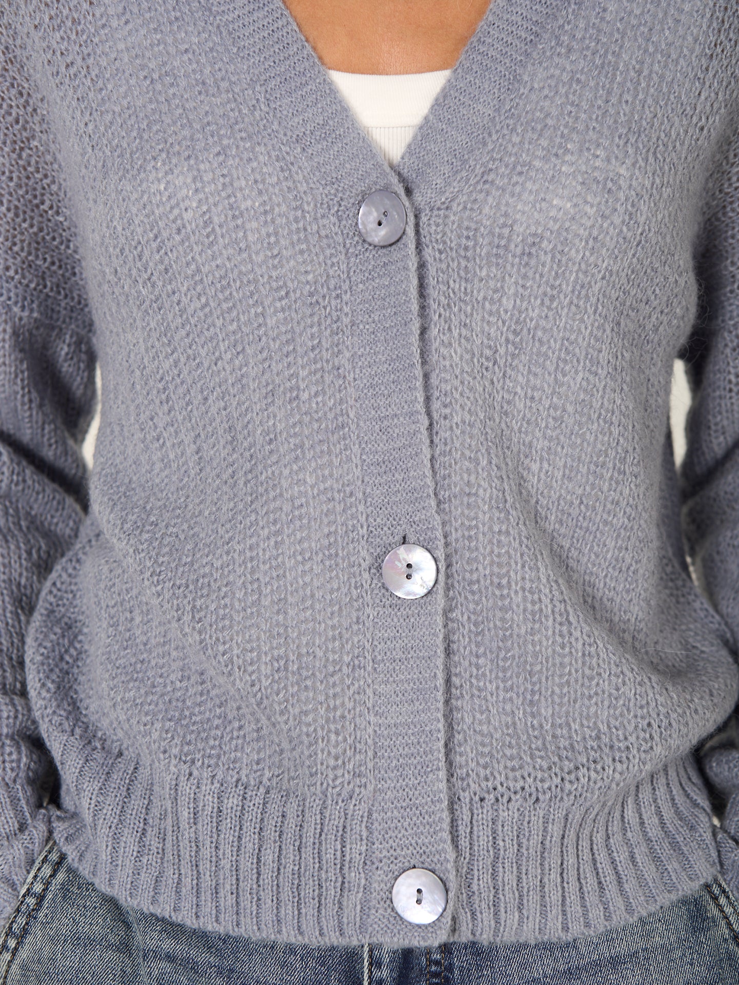 Strickjacke mit Knopfverschluss