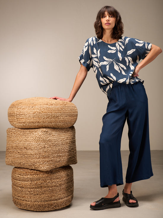 blouse à col rond